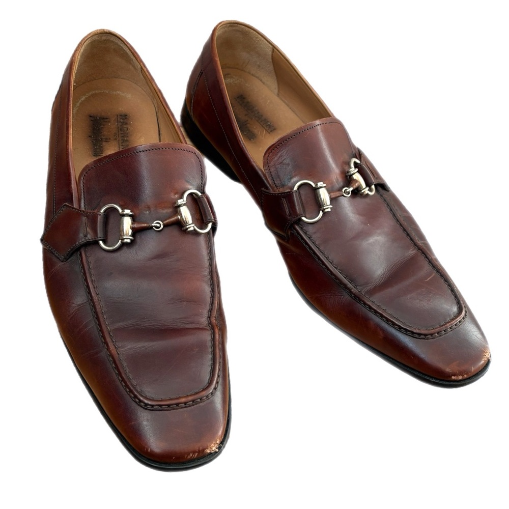 Magnanni Horse Bit Leather Loafer Slip On